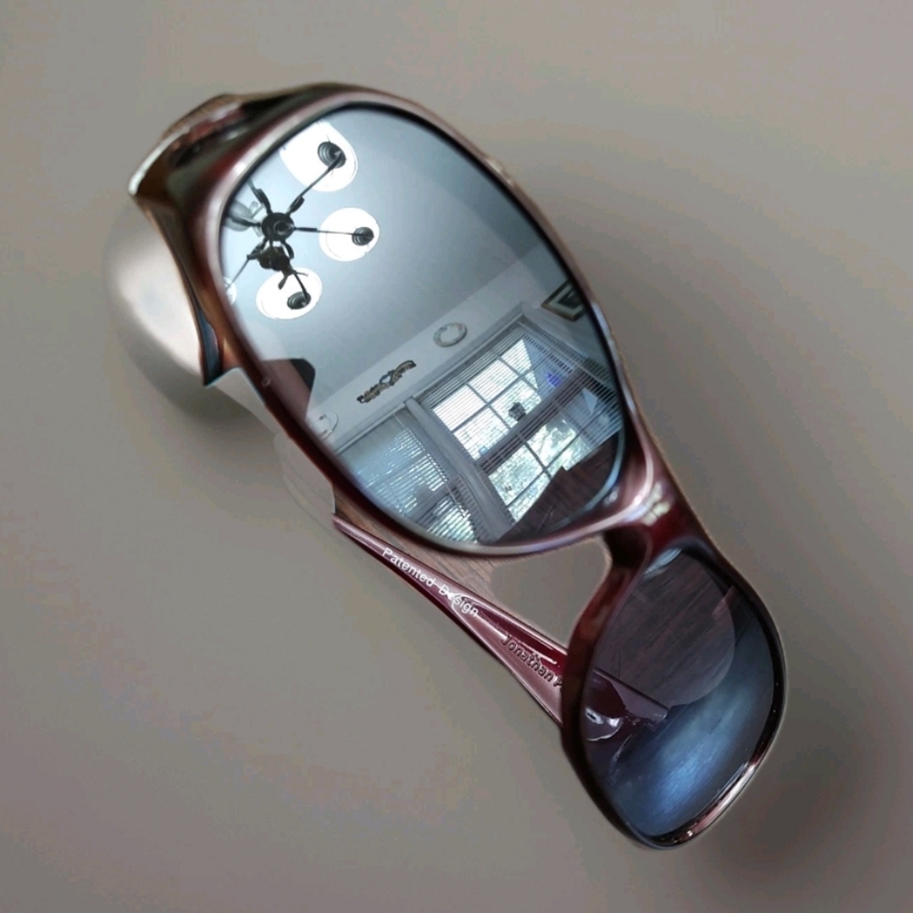 Jonathan Paul Fitover Sunglasses Burgundy Side Windows Polarized Pre Loved EUC - Picture 2 of 10